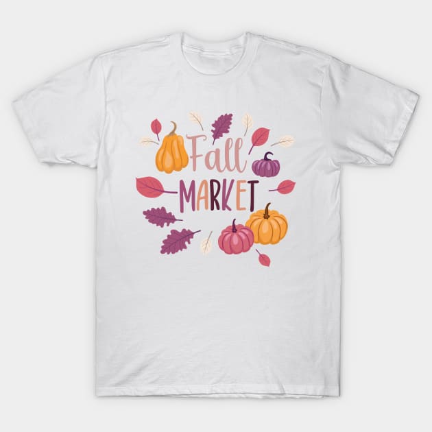 Fall Market T-Shirt by SWON Design